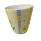 Small Flower Vase/Planter with Yellow Flowers on it and Blue/Yellow Stripes - A+ Stuff - Vaes or Planter - A+ Stuff