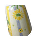 Small Flower Vase/Planter with Yellow Flowers on it and Blue/Yellow Stripes - A+ Stuff - Vaes or Planter - A+ Stuff