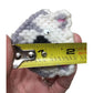 Small Handmade Crochet/Knitted Yarn Bear face with Googly Eyes - White, Grey, Pink and Black - handmade - Toys - A+ Stuff