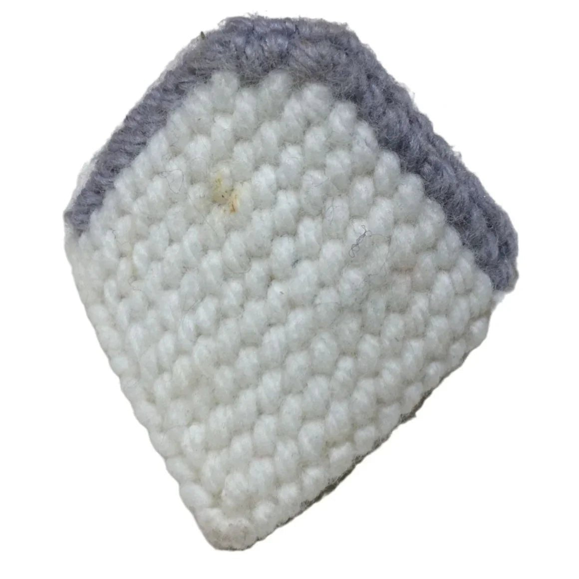 Small Handmade Crochet/Knitted Yarn Bear face with Googly Eyes - White, Grey, Pink and Black - handmade - Toys - A+ Stuff