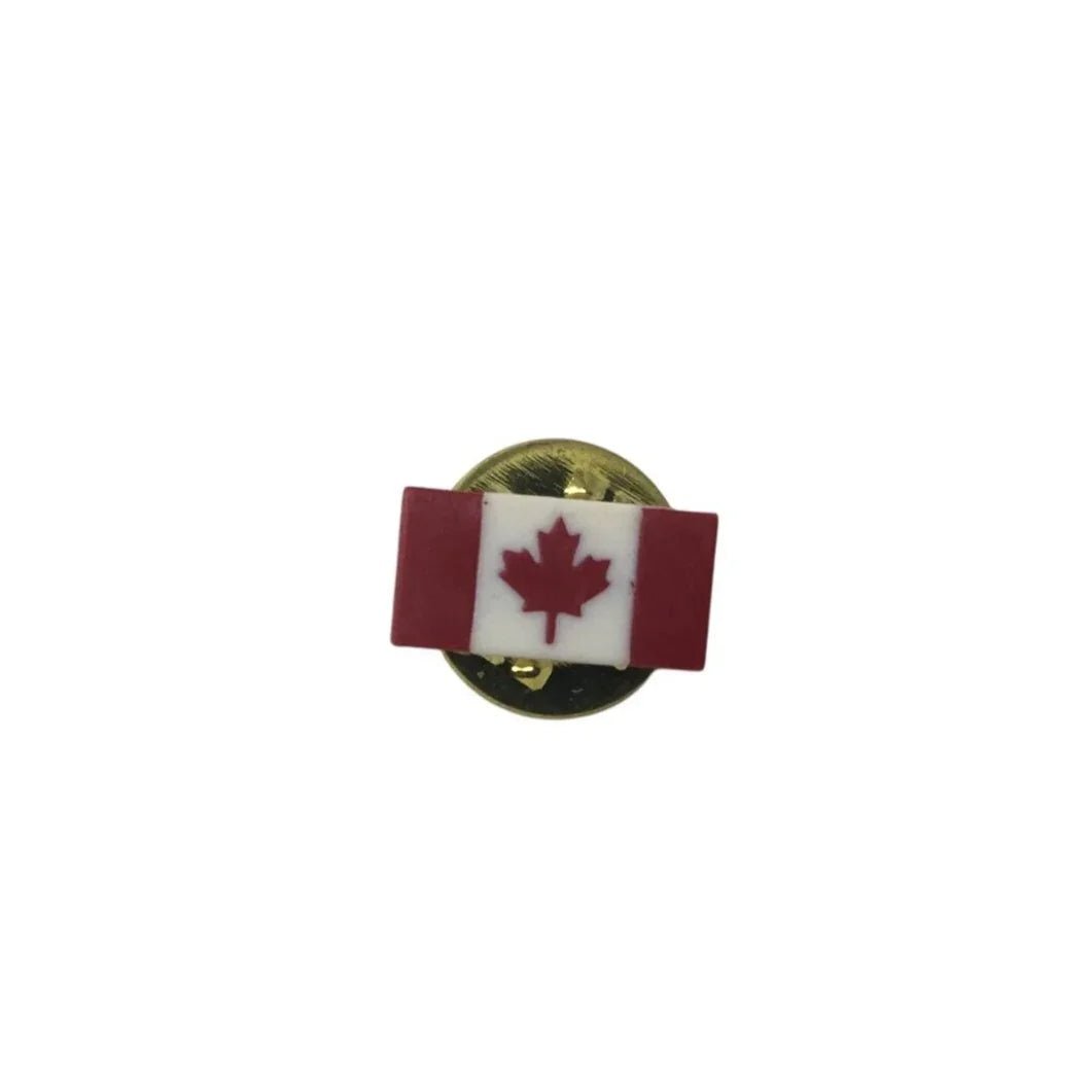 Small Miniature White/Red Canadian Flag with Canada Maple Leaf Pin - A+ Stuff - pin - A+ Stuff