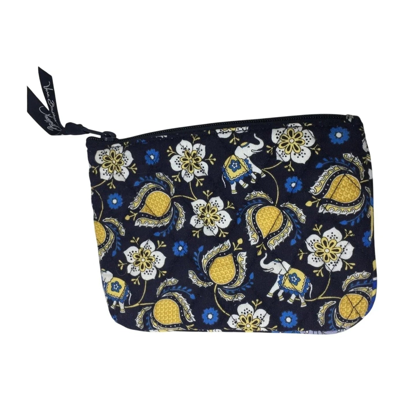 Small Vera Bradley Floral Yellow and Blue Coin Purse/pouch - vera bradley - Wallet - A+ Stuff