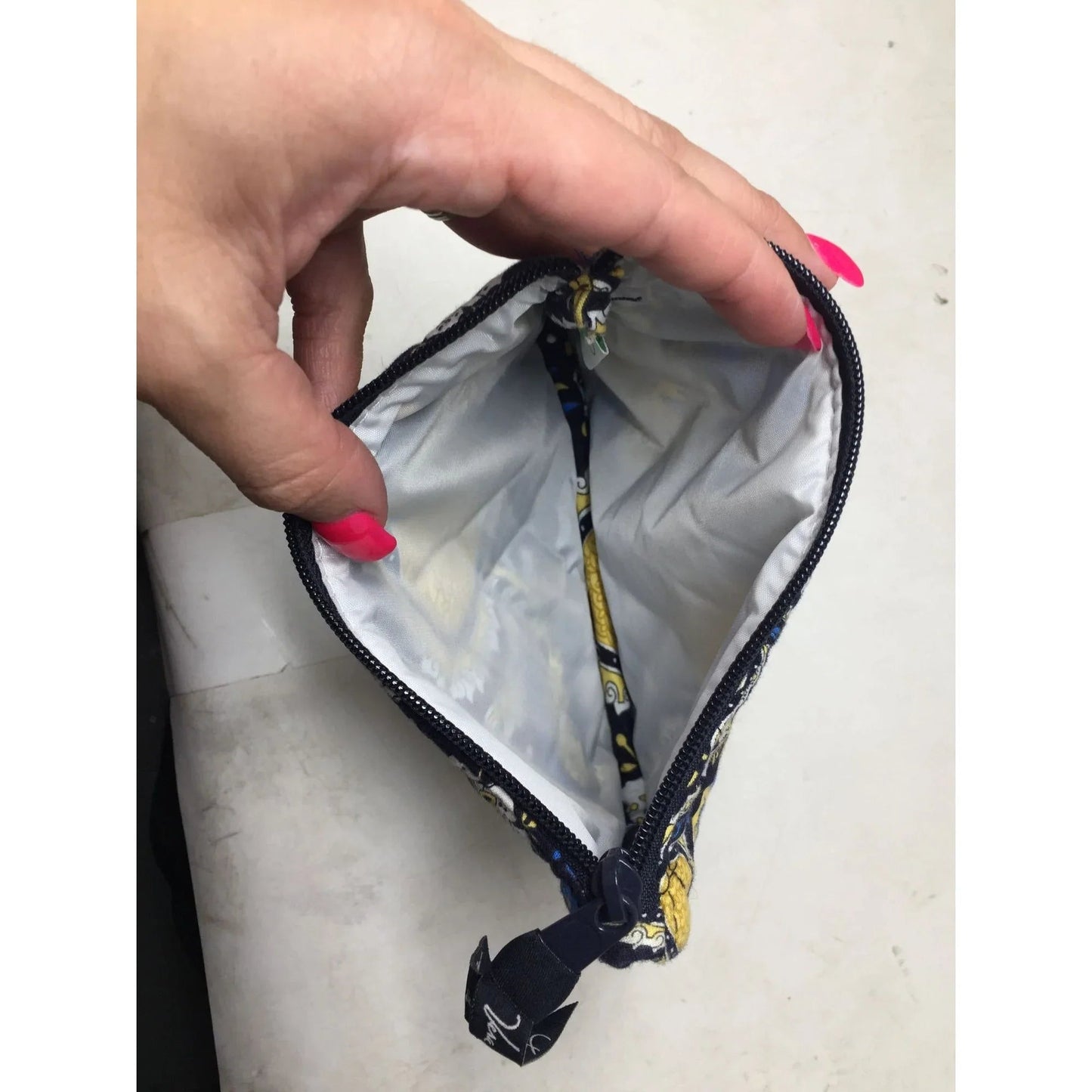 Small Vera Bradley Floral Yellow and Blue Coin Purse/pouch - vera bradley - Wallet - A+ Stuff