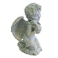 Smiling CHILD ANGEL Embracing Bunny GARDEN STATUE Lovely Details - Unbranded - garden statue - A+ Stuff