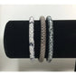 Snakeskin Patterned Stretchy Bangle Bracelets - Set of (3) - A+ Stuff - bracelet - A+ Stuff