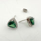 Trillion Cut 6.30 Ct Lab Created Color Changing Pariaba Gemstone Earrings