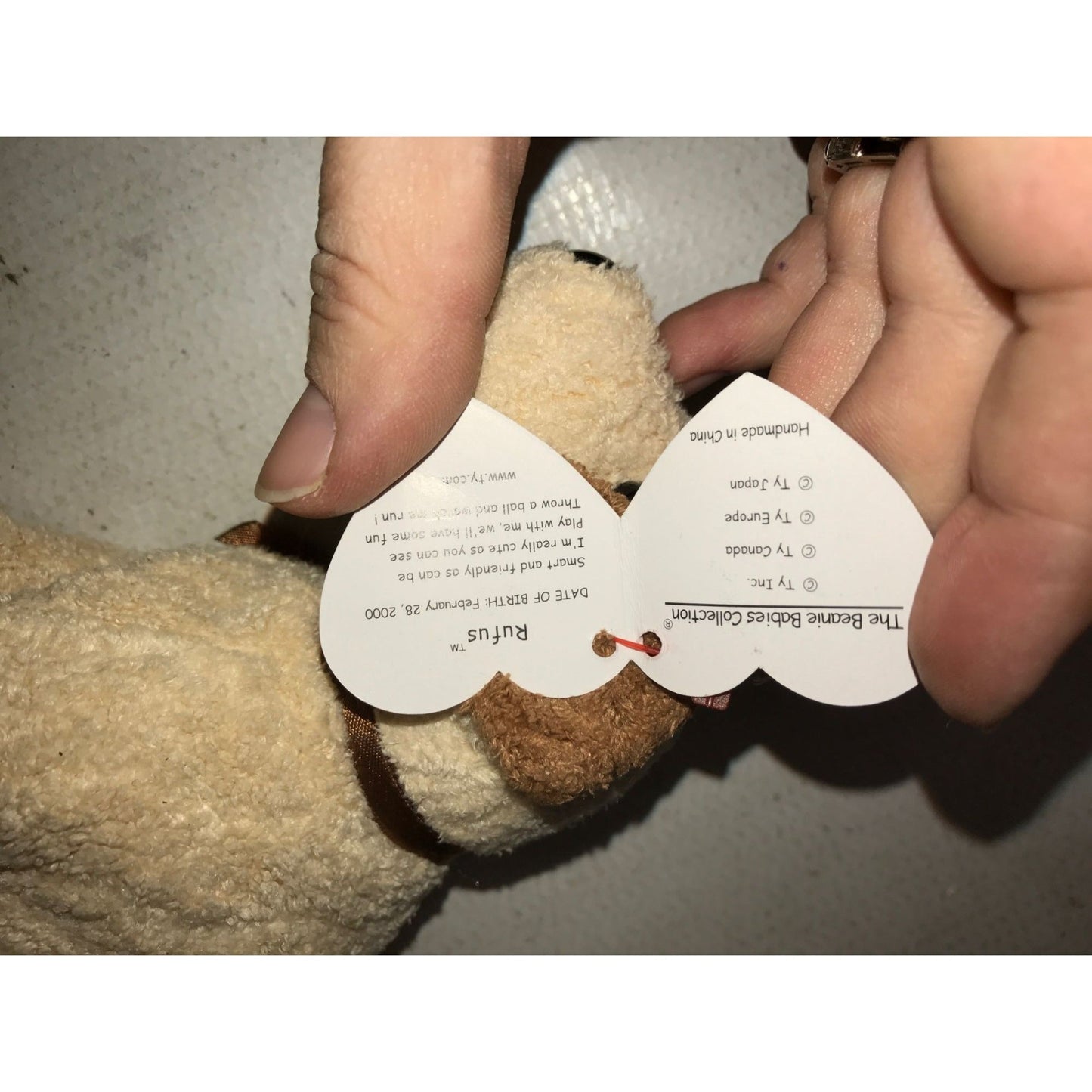 Rufus the Dog Beanie Baby TY Beanie Baby  A+ Stuff Plush Toys / Stuffed Animals