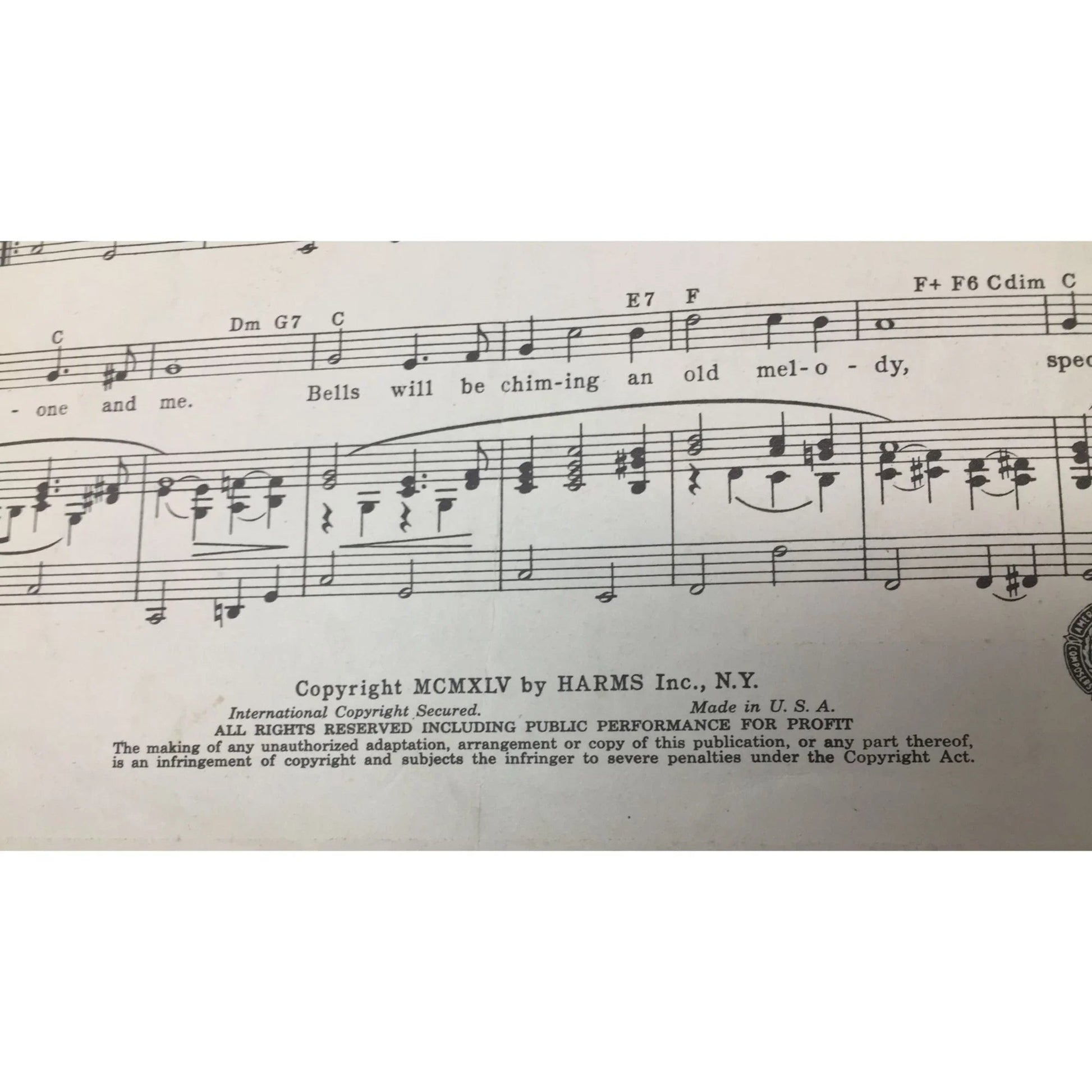 "Some Sunday Morning" Vintage 1945 Sheet music - A+ Stuff - sheet music - A+ Stuff