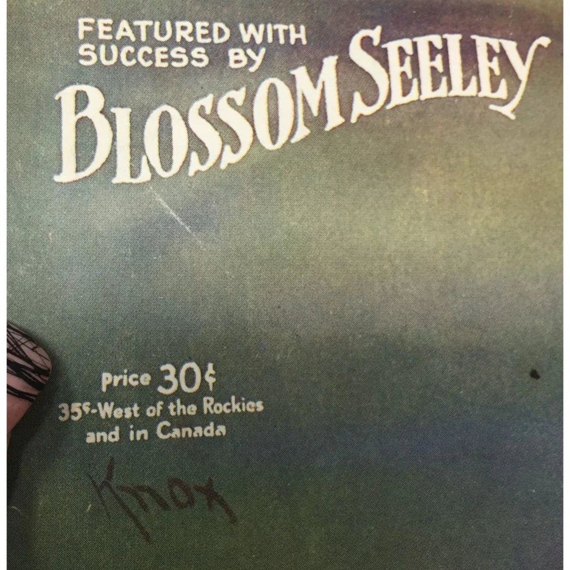 ''Somebody Knows (And Somebody Cares)'' By Blossom Seeley, Elmer Olson, Vernon Stevens - A+ Stuff - SHEET MUSIC - A+ Stuff