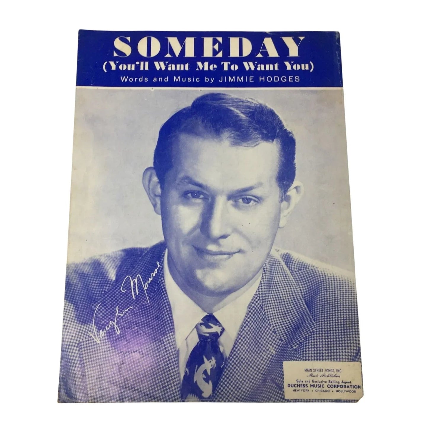 ''Someday (You'll want me to want you)'' by Jimmie Hodges - A+ Stuff - sheet music - A+ Stuff