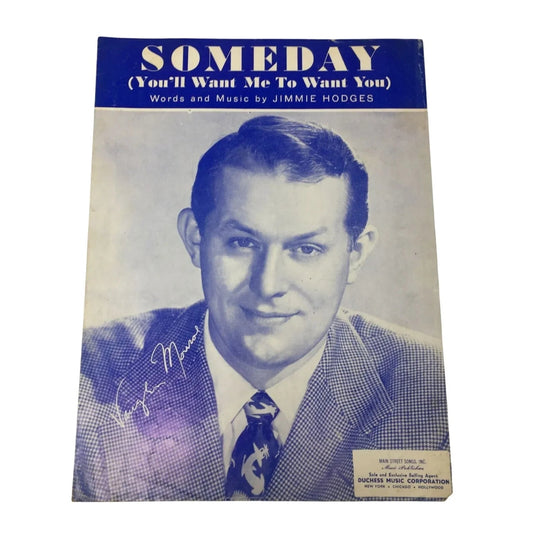 ''Someday (You'll want me to want you)'' by Jimmie Hodges - A+ Stuff - sheet music - A+ Stuff