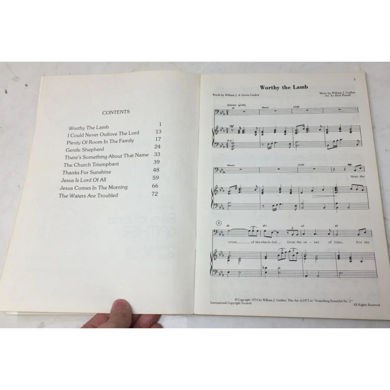 ''Something beautiful'' Choral Series 2 Songs by Bill & Gloria Gaither - A+ Stuff - Sheet Music - A+ Stuff