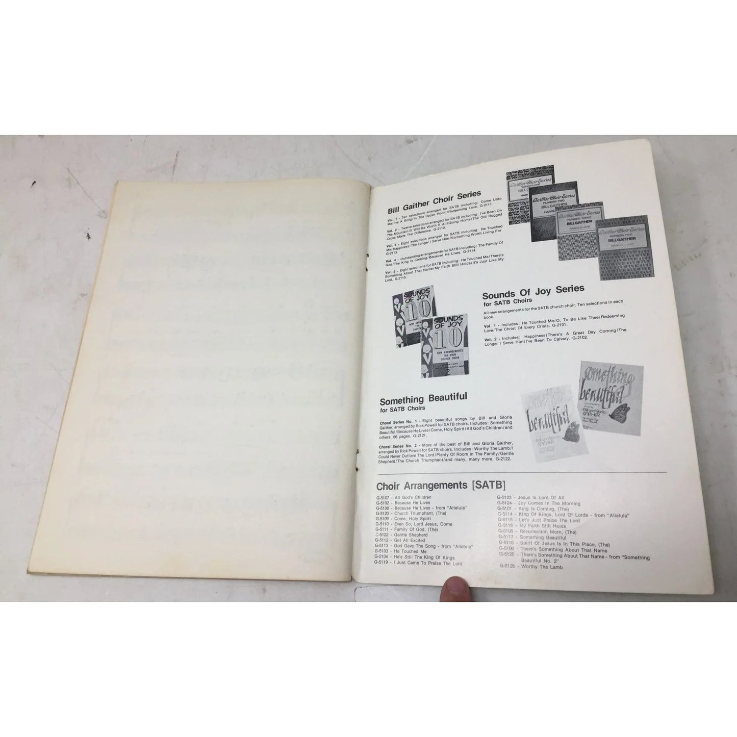 ''Something beautiful'' Choral Series 2 Songs by Bill & Gloria Gaither - A+ Stuff - Sheet Music - A+ Stuff
