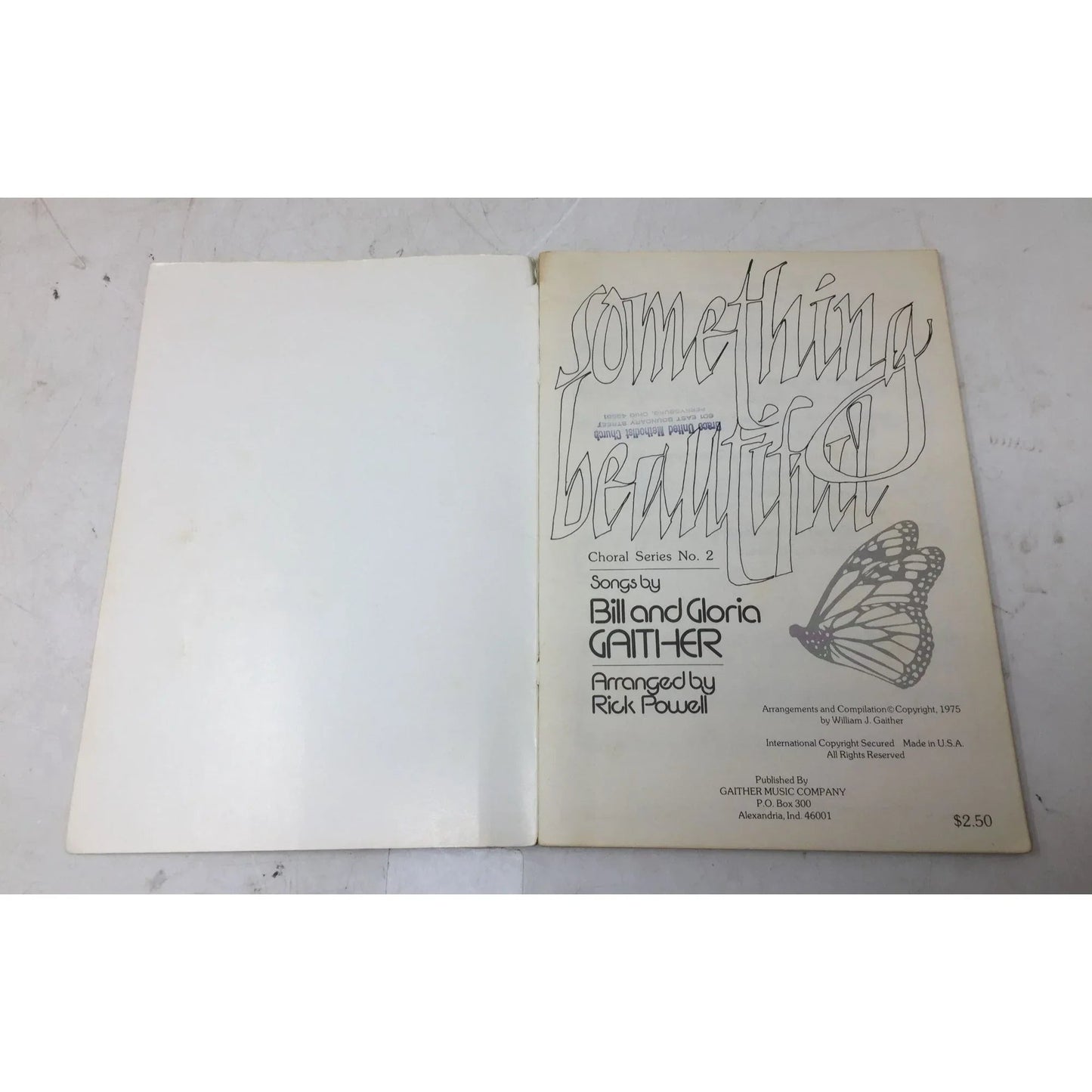 ''Something beautiful'' Choral Series 2 Songs by Bill & Gloria Gaither - A+ Stuff - Sheet Music - A+ Stuff