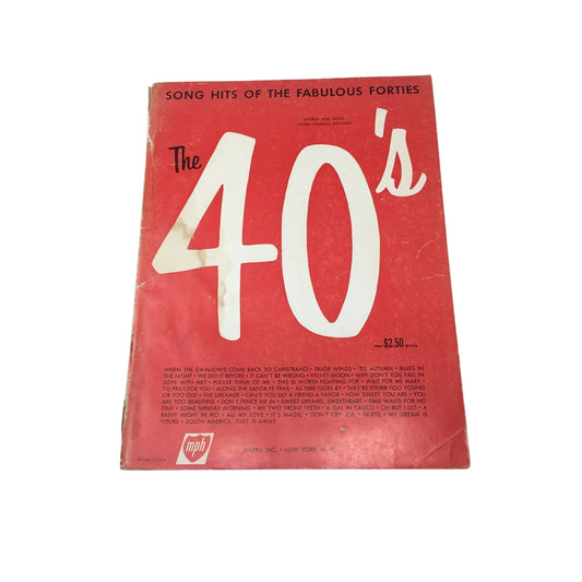 Song Hits of the Fabulous Forties Vintage Sheet Music Book - A+ Stuff - Sheet Music - A+ Stuff