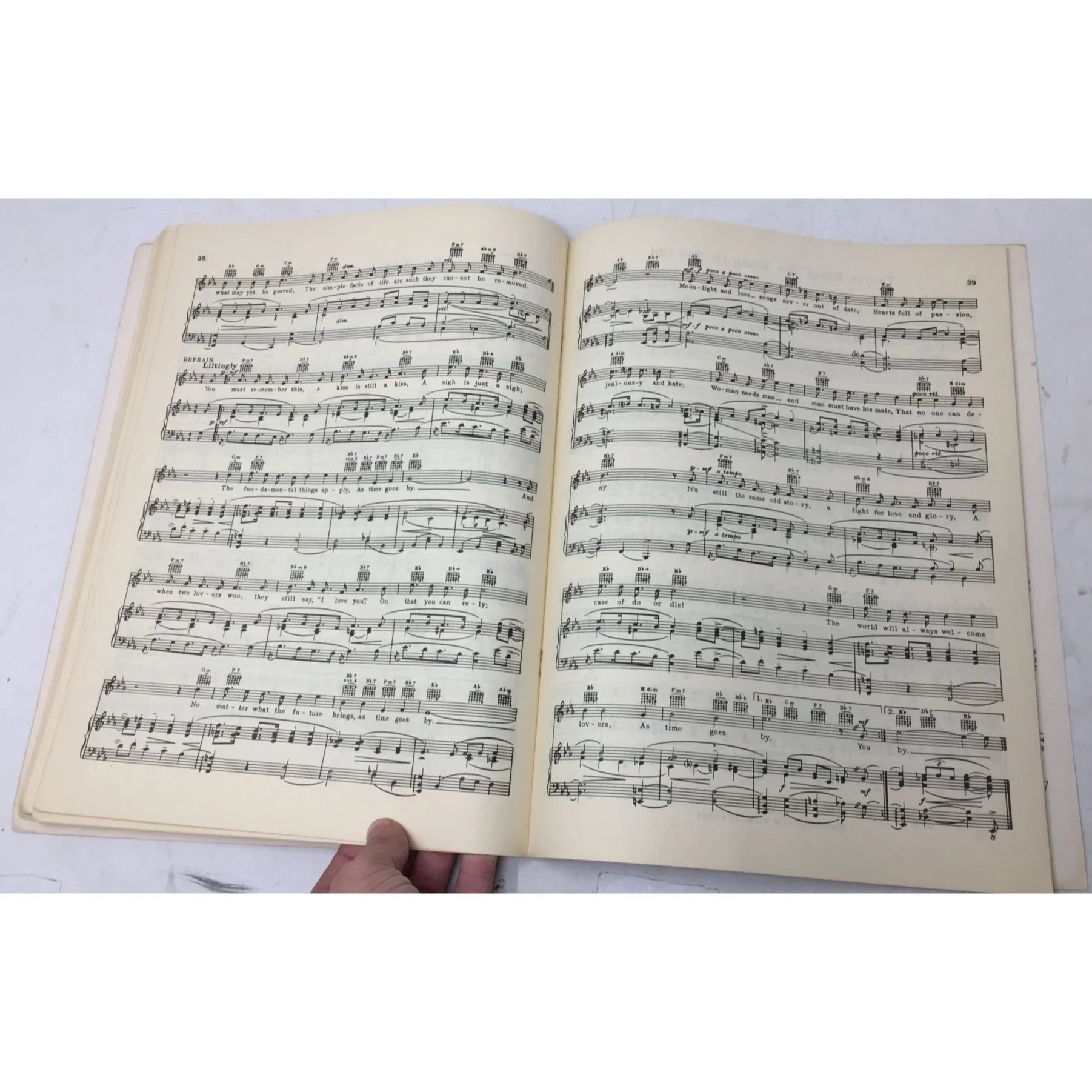 Song Hits of the Fabulous Forties Vintage Sheet Music Book - A+ Stuff - Sheet Music - A+ Stuff