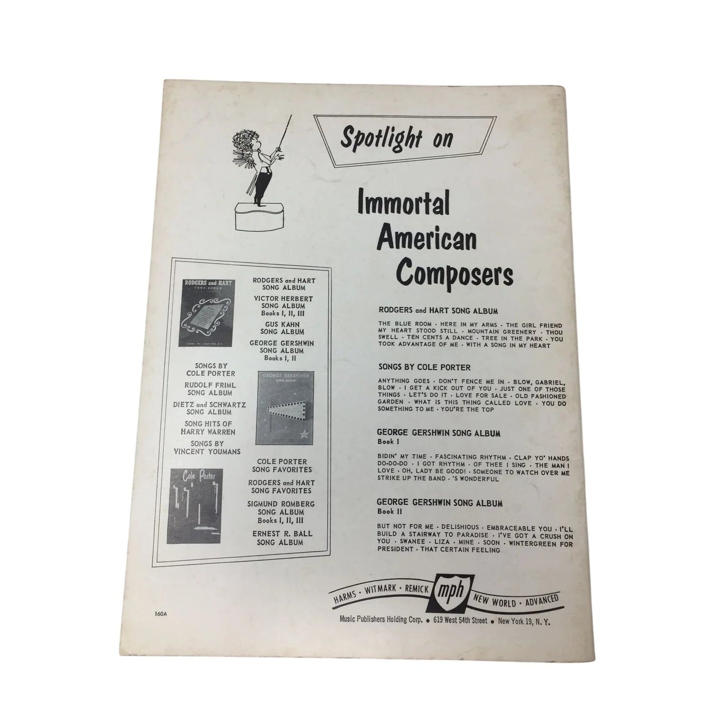 Songs by... Cole Porter Chords symbols included Vintage Sheet Music book - Harms Inc - Sheet Music - A+ Stuff