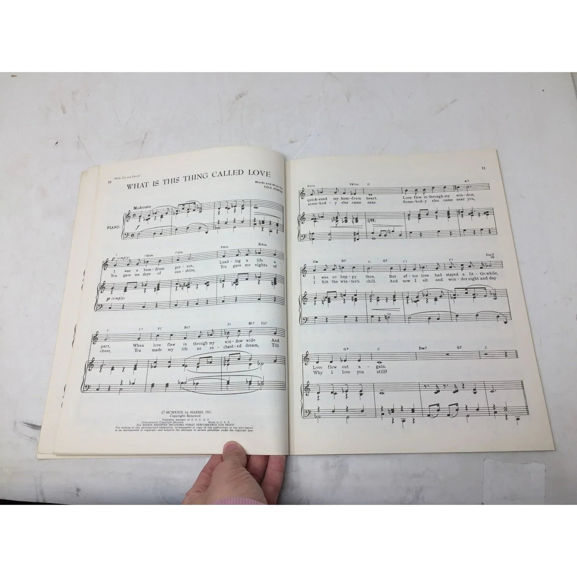 Songs by... Cole Porter Chords symbols included Vintage Sheet Music book - Harms Inc - Sheet Music - A+ Stuff