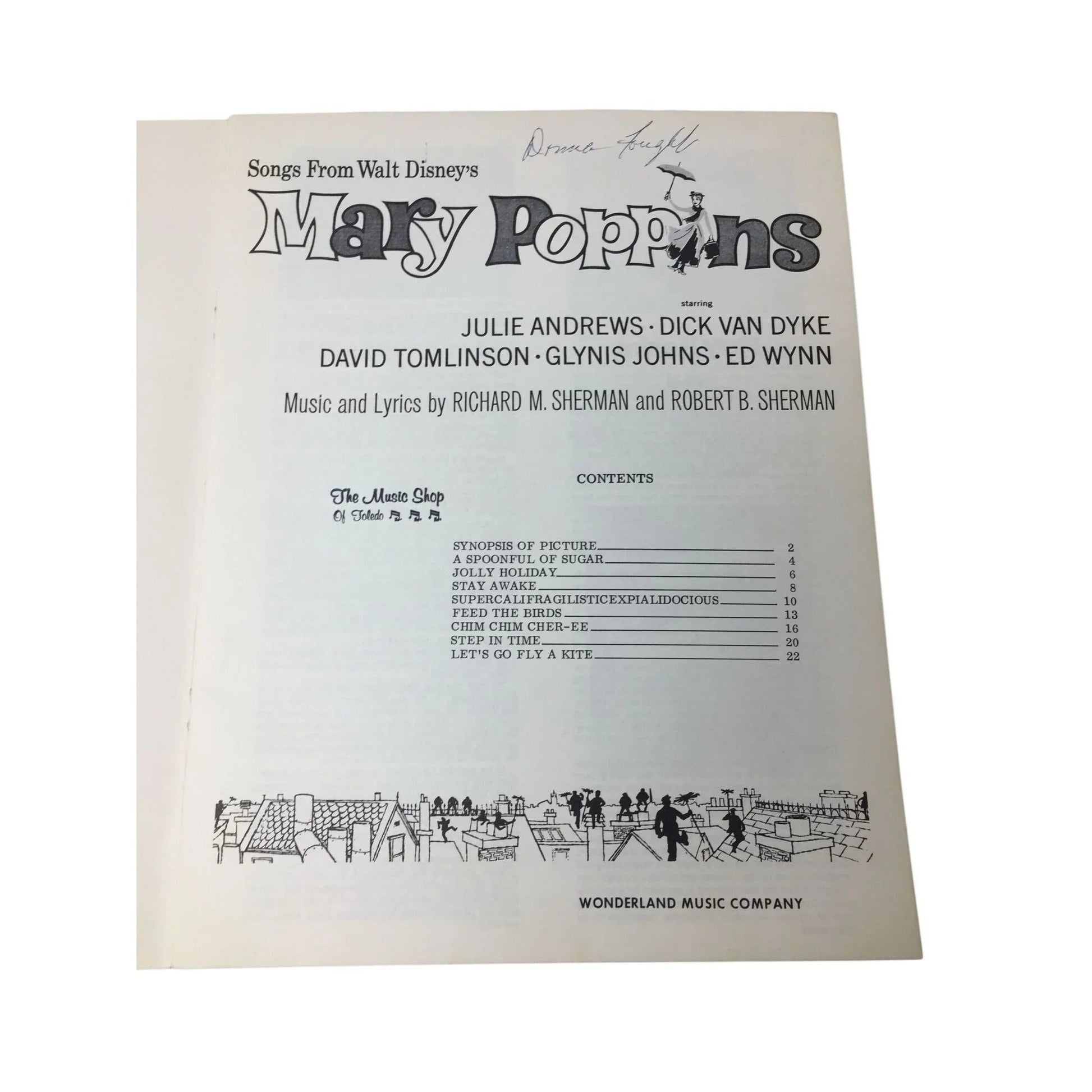 ''Songs from Walt Disney's Mary Poppins'' Souvenir Song Album - A+ Stuff - books - A+ Stuff