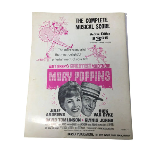 ''Songs from Walt Disney's Mary Poppins'' Souvenir Song Album - A+ Stuff - books - A+ Stuff