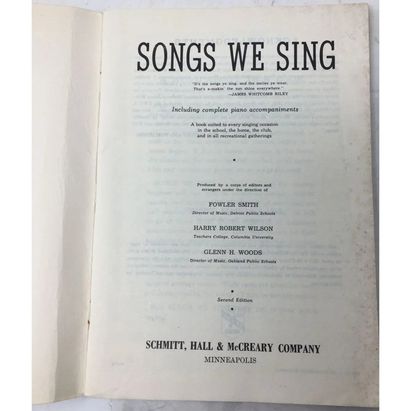 ''Songs We Sing'' Vintage 1940/1941 Sheet Music Book - A+ Stuff - sheet music - A+ Stuff
