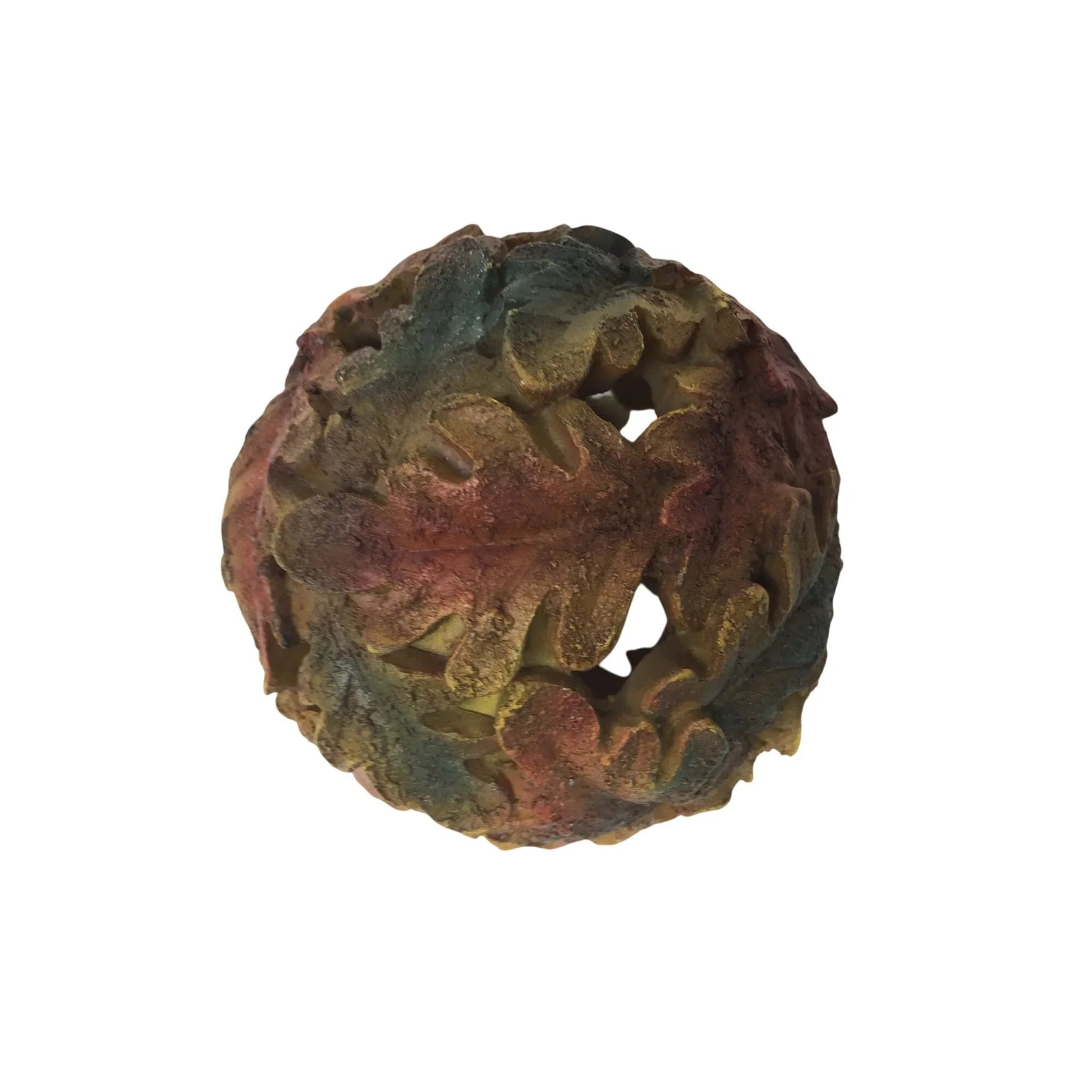 Sphere/Ball Of Leaves Fall or Thanksgiving Home Decor Piece - A+ Stuff - Holiday Table Decor - A+ Stuff