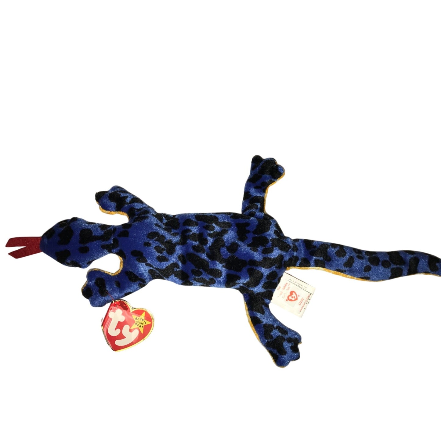 1995 Lizzy the Lizard Beanie Baby TY Beanie Baby  A+ Stuff Plush Toys / Stuffed Animals