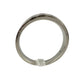 Polished Stainless Steel Diamond Wedding Band - Size 6.5 --  A+ Stuff
