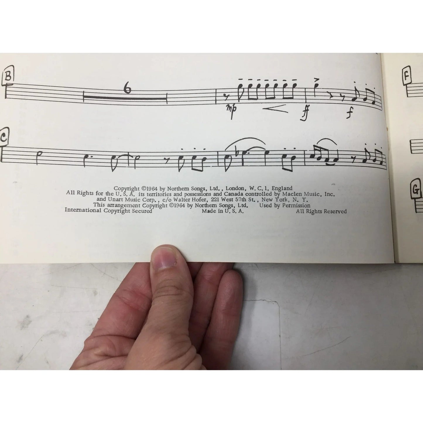 Stage Bands '65 (Complimentary) Vintage Sheet Music Song Book - A+ Stuff - SHEET MUSIC - A+ Stuff