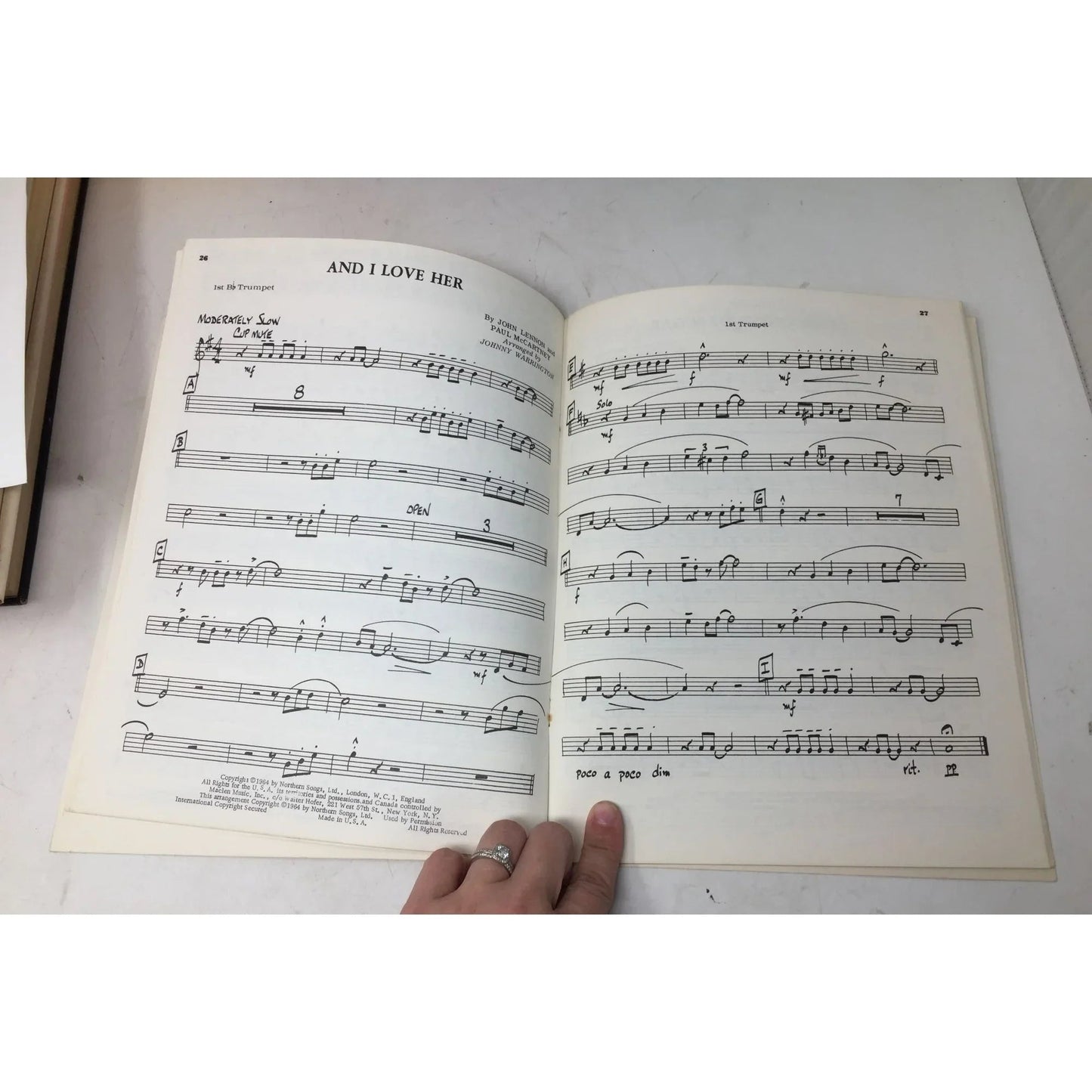Stage Bands '65 (Complimentary) Vintage Sheet Music Song Book - A+ Stuff - SHEET MUSIC - A+ Stuff