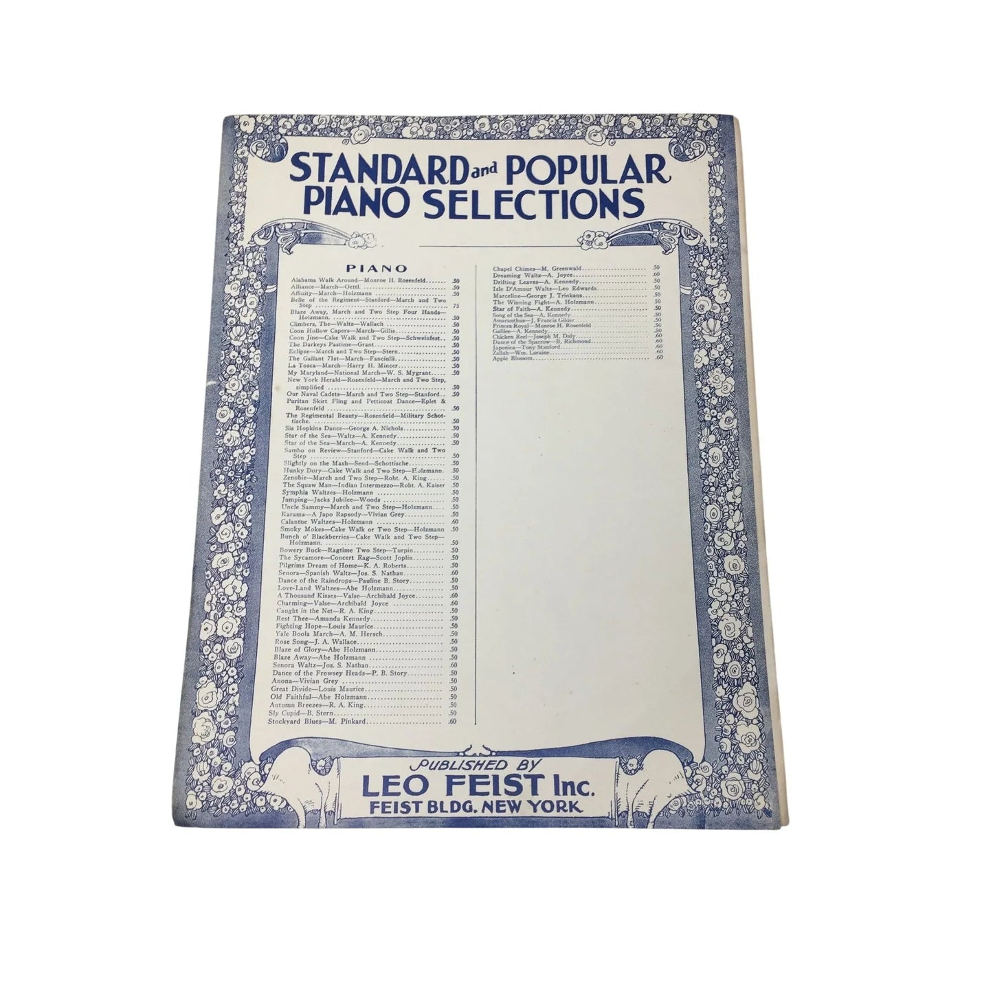 STANDARD AND POPULAR VOCAL SELECTIONS VINTAGE SHEET MUSIC - A+ Stuff - SHEET MUSIC - A+ Stuff