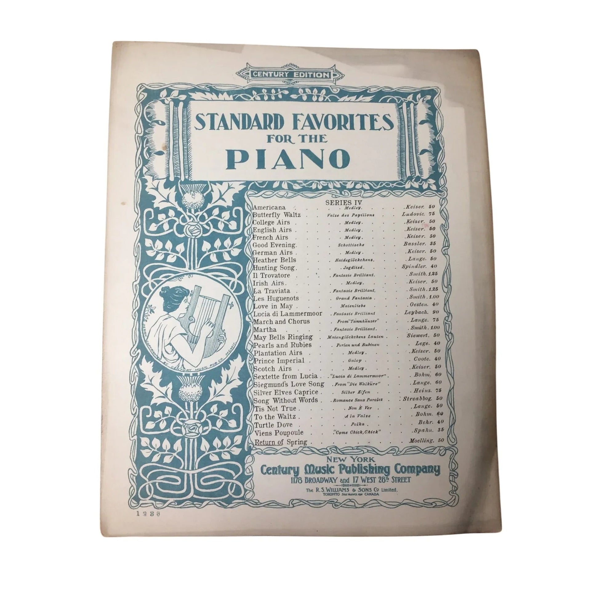 STANDARD FAVORITES FOR THE PIANO - CENTURY EDITION - A+ Stuff - SHEET MUSIC - A+ Stuff