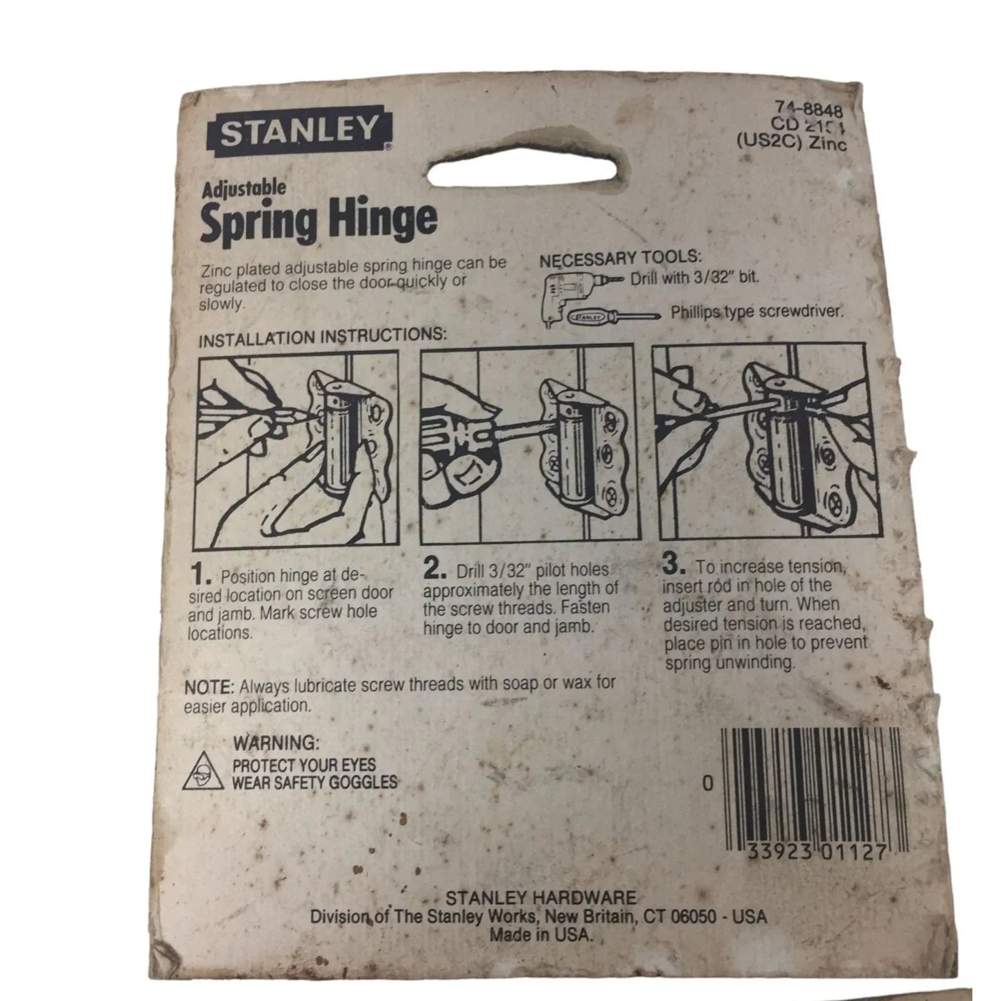 STANLEY 2 Adjustable Spring Hinges & 1 Gate Latch (NEW) - STANLEY - Tools - A+ Stuff