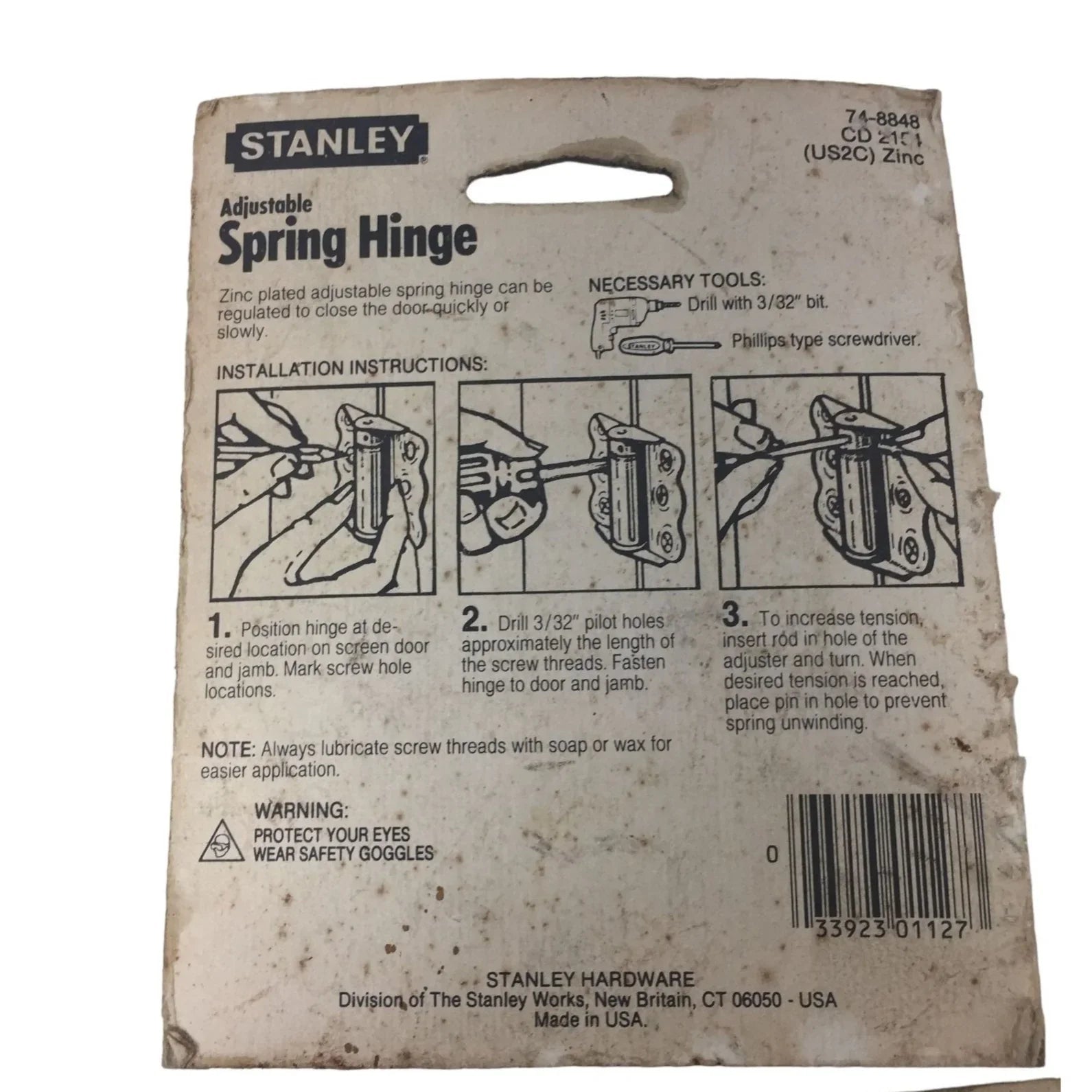 STANLEY 2 Adjustable Spring Hinges & 1 Gate Latch (NEW) - STANLEY - Tools - A+ Stuff