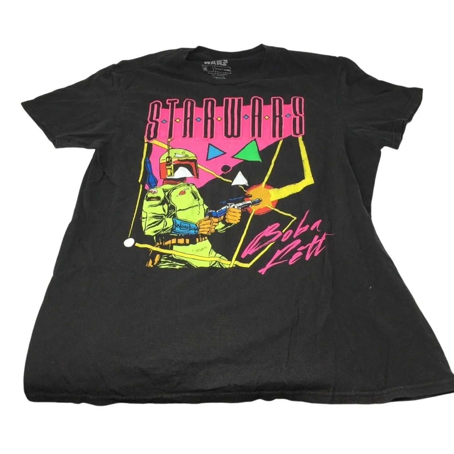 Star Wars Boba Fett Black Tee Shirt Men's Size Medium (M) - A+ Stuff