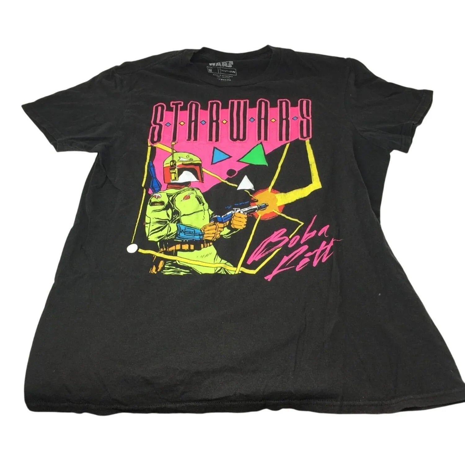 Star Wars Boba Fett Black Tee Shirt Men's Size Medium (M) - A+ Stuff