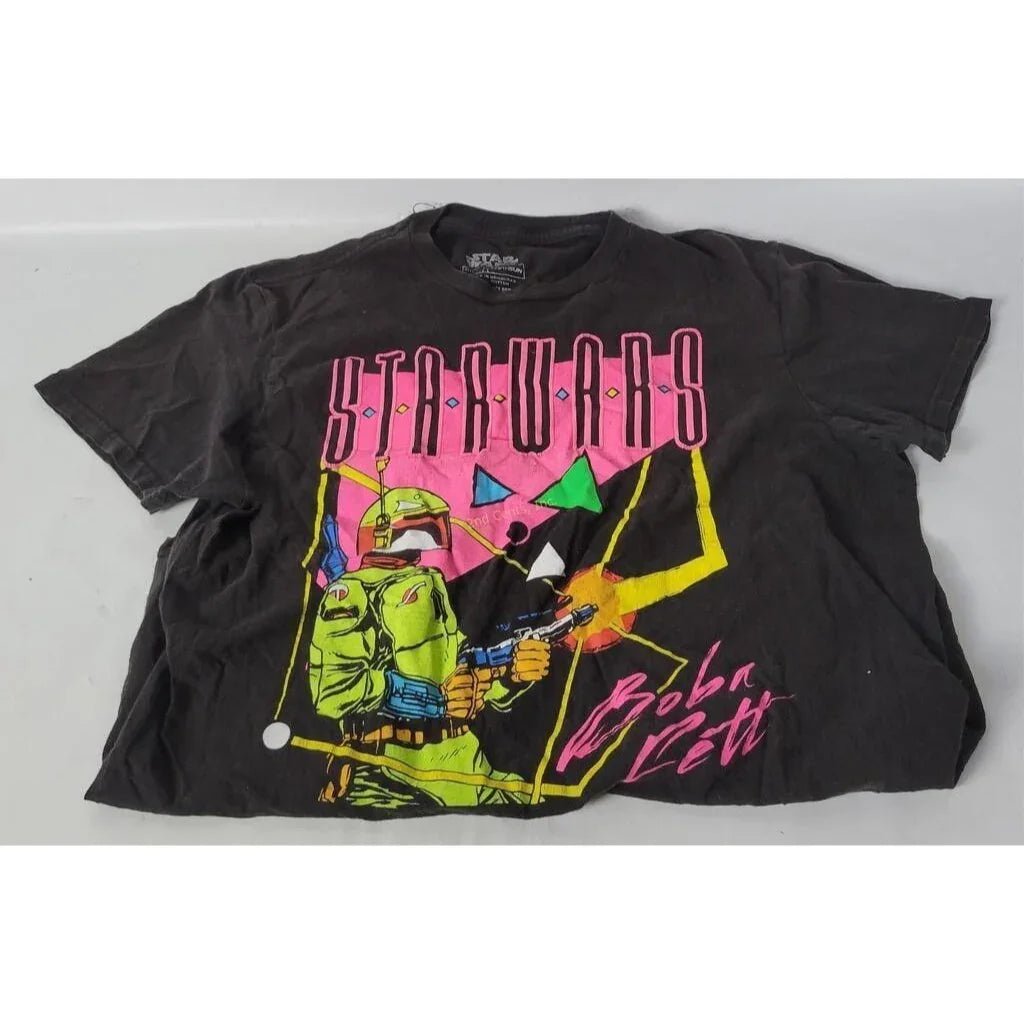 Star Wars Boba Fett Black Tee Shirt Men's Size Medium (M) - A+ Stuff