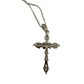 Sterling Silver Cross Necklace 20" Chain - Intricate Detailing - Unbranded - Necklace with Pendant - A+ Stuff