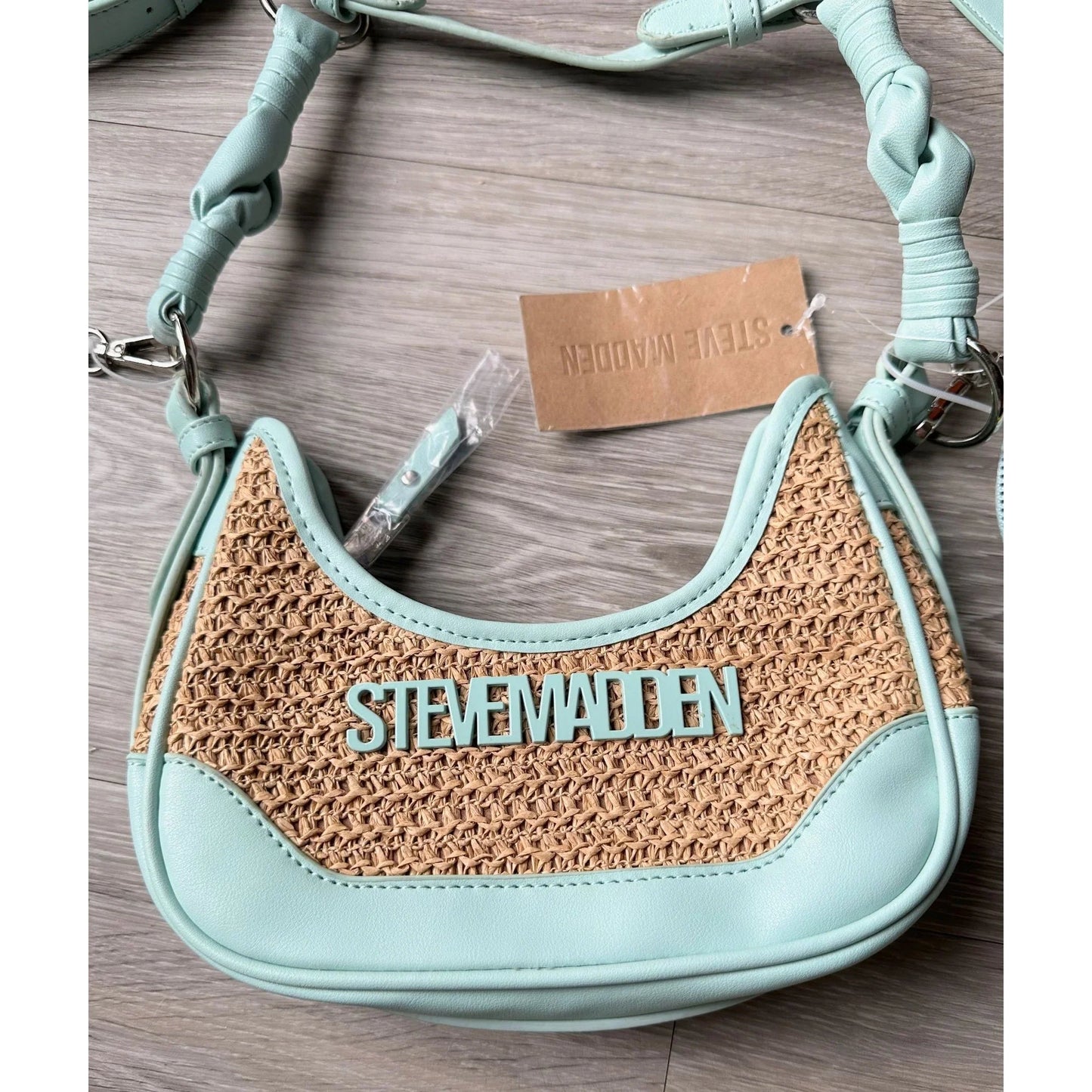Steve Madden Bdaryll Crossbody / Shoulder bag - Frest Mint  with Round Tag Pouch NWT - A+ Stuff