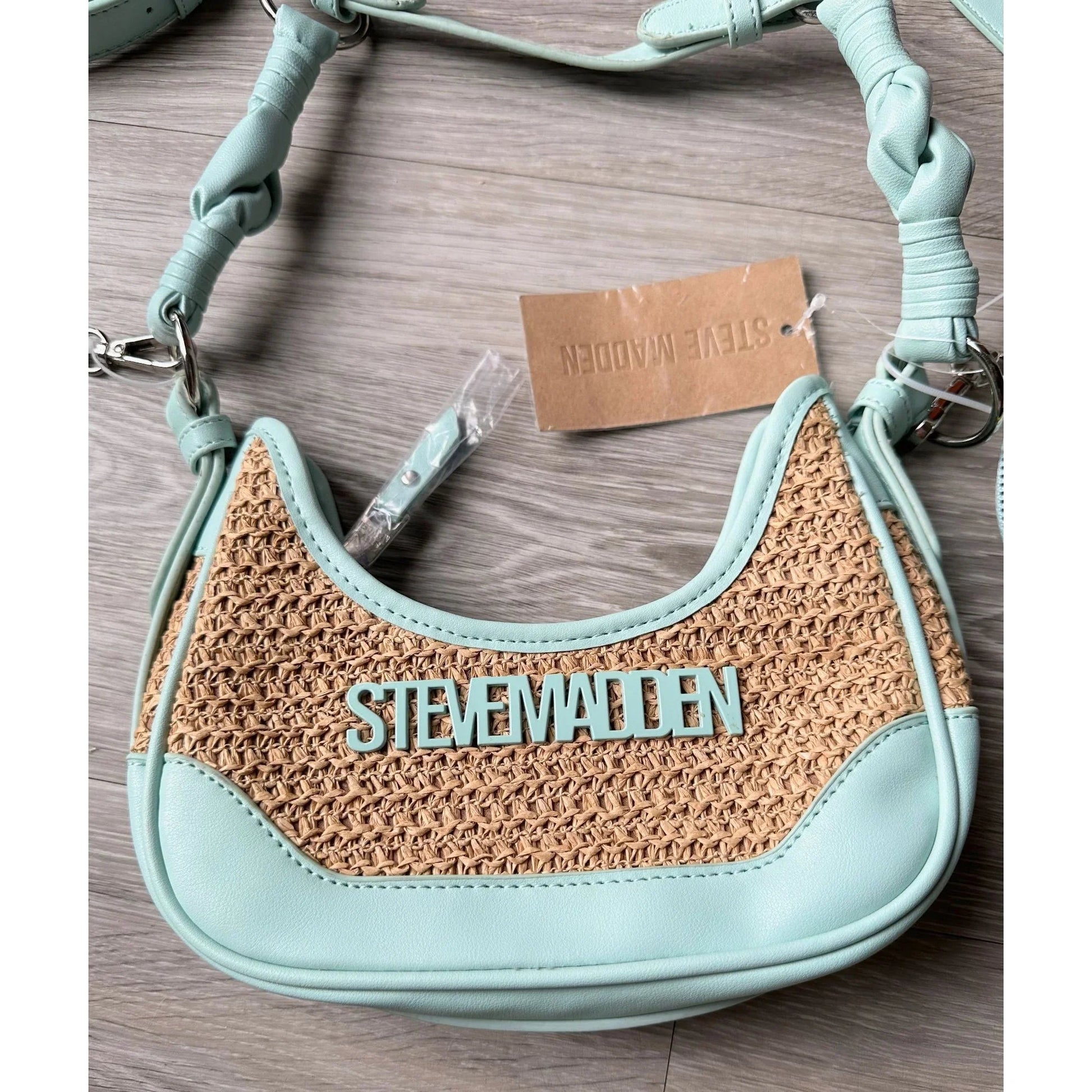 Steve Madden Bdaryll Crossbody / Shoulder bag - Frest Mint  with Round Tag Pouch NWT - A+ Stuff