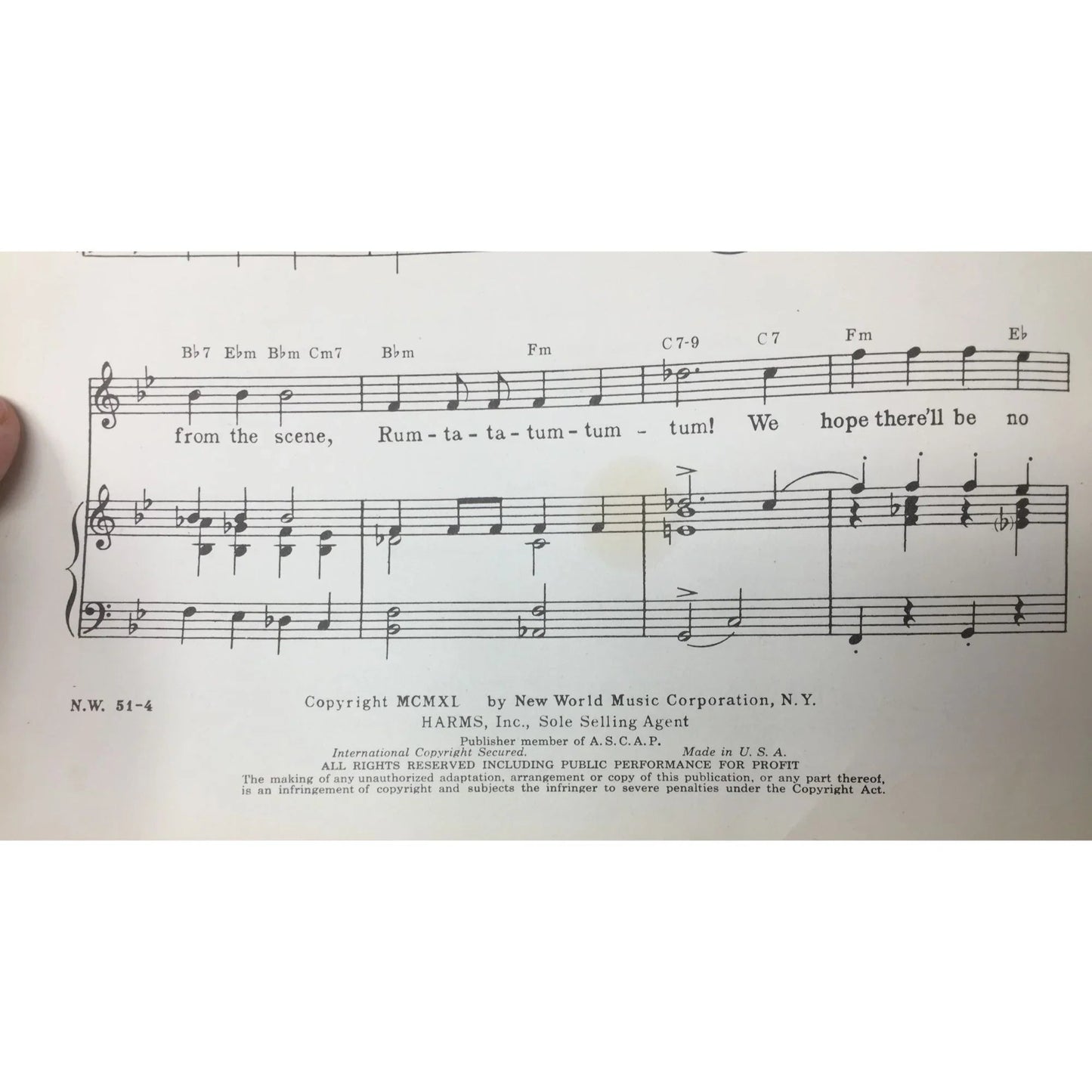 ''STRIKE UP THE BAND'' by Ira & George Gershwin Vintage Sheet Music - A+ Stuff - sheet music - A+ Stuff