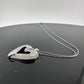 Stunning 1 Carat Baguette Diamond Heart Pendant - Necklace with Pendant - A+ Stuff