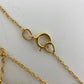 Stunning Pear cut 1.00 Carat Natural Diamond Necklace in 14kt Gold Overlaying Sterling Silver - A+ Stuff