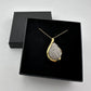 Stunning Pear cut 1.00 Carat Natural Diamond Necklace in 14kt Gold Overlaying Sterling Silver - A+ Stuff