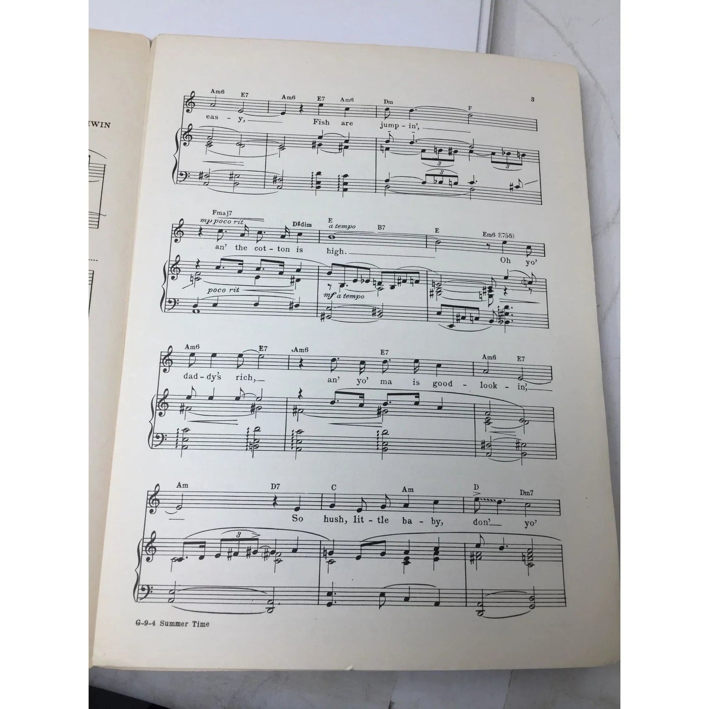 Summertime - The Theatre Guild Presents Porgy and Bess - A+ Stuff - SHEET MUSIC - A+ Stuff