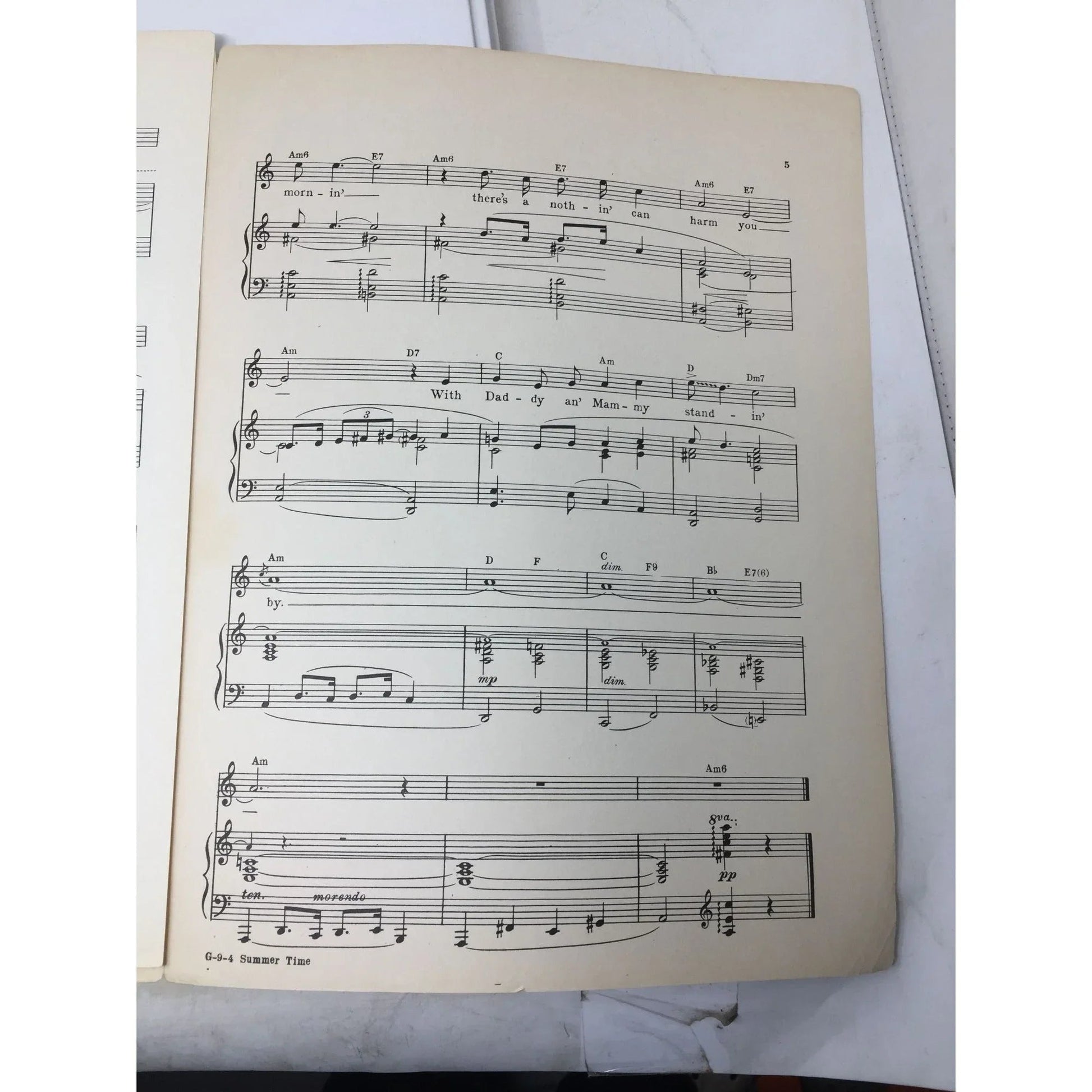Summertime - The Theatre Guild Presents Porgy and Bess - A+ Stuff - SHEET MUSIC - A+ Stuff