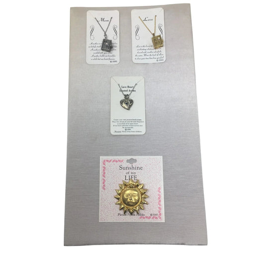 Sunshine of my life Picture Frame Holder & 3 Necklaces (Love heart, Love, Mom) - A+ Stuff - Jewelry Set - A+ Stuff