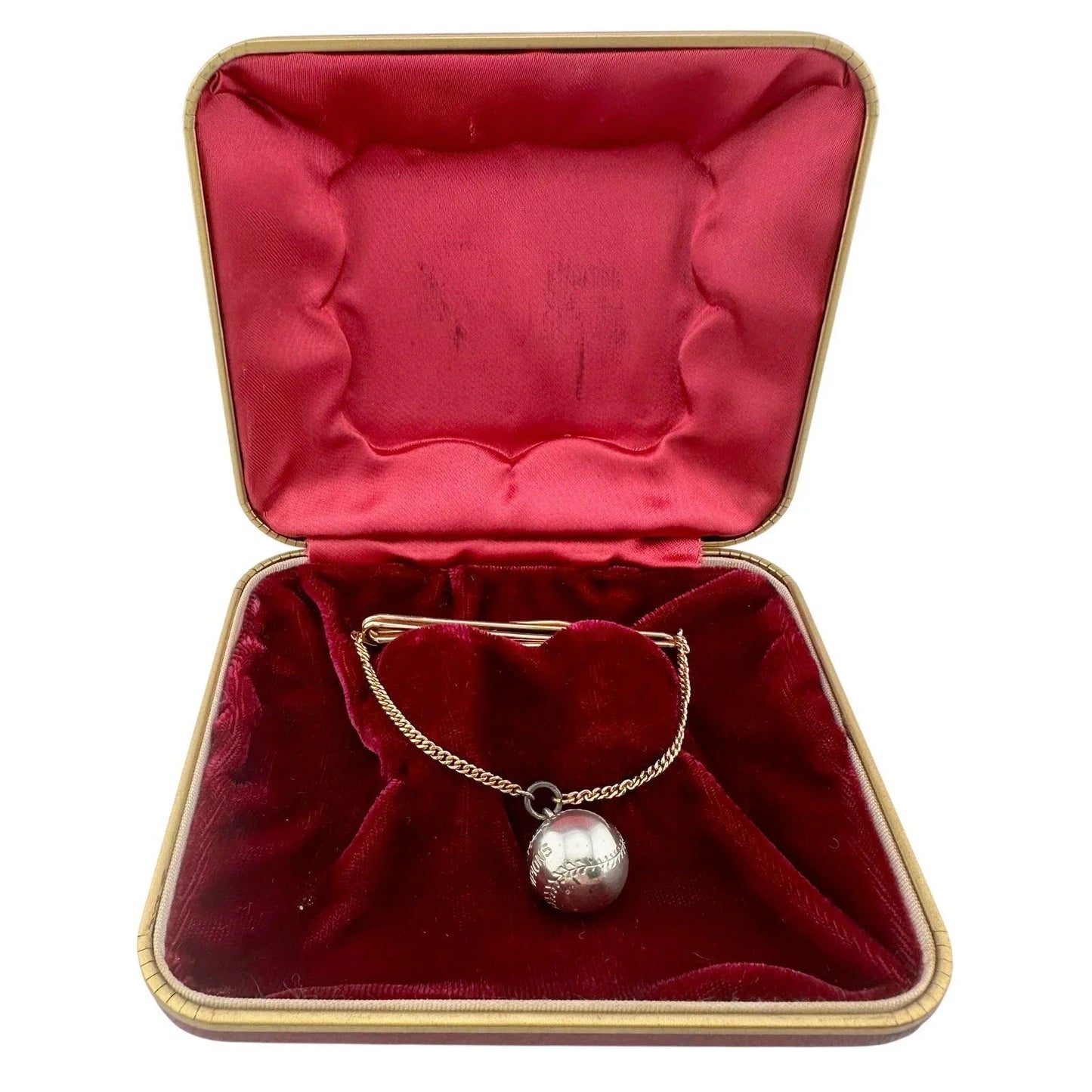 Swank 1955 Region 4 "CHAMPIONS" Baseball / Softball Tie Bar in Velvet lined Box - Swank - Tie Bar - A+ Stuff