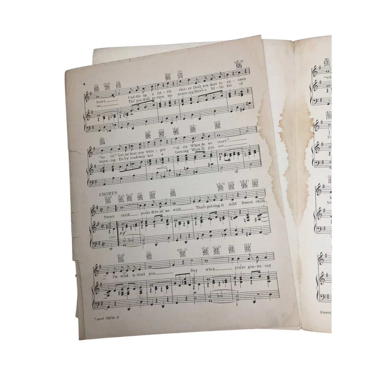 SWEET CHILD (I'M WILD ABOUT YOU) SHEET MUSIC - A+ Stuff - SHEET MUSIC - A+ Stuff