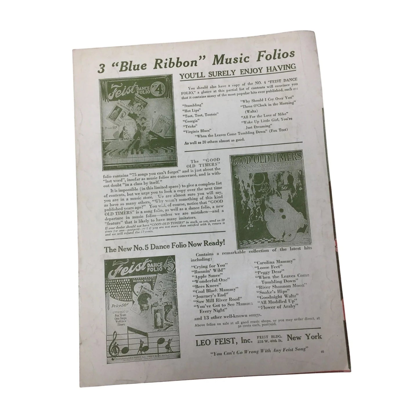 ''SWINGIN' DOWN THE LANE'' SHEET MUSIC BOOK - A+ Stuff - SHEET MUSIC - A+ Stuff